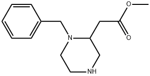 methyl 2-(1-benzylpiperazin-2-yl)acetate Structure