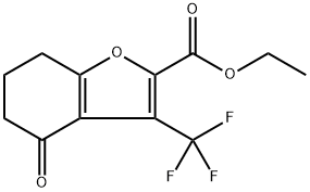 Ethyl 4-oxo-3-(trifluoromethyl)-4,5,6,7-tetrahydrobenzofuran-2-carboxylate Structure