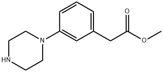 methyl 2-[3-(piperazin-1-yl)phenyl]acetate Structure