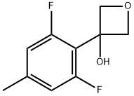 3-(2,6-difluoro-4-methylphenyl)oxetan-3-ol Structure