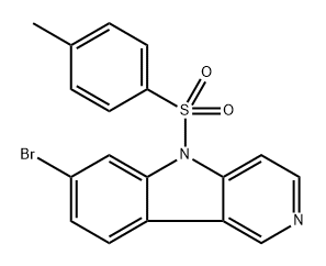 7-Bromo-5-(toluene-4-sulfonyl)-5H-pyrido[4,3-b]indole Structure