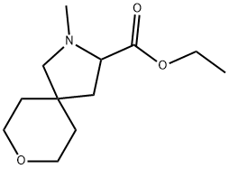 Ethyl 2-methyl-8-oxa-2-azaspiro[4.5]decane-3-carboxylate Structure