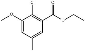 Ethyl 2-chloro-3-methoxy-5-methylbenzoate Structure