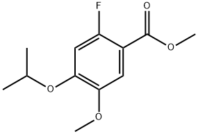 Methyl 2-fluoro-4-isopropoxy-5-methoxybenzoate Structure