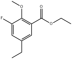 Ethyl 5-ethyl-3-fluoro-2-methoxybenzoate Structure