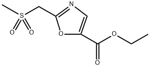 Ethyl 2-((methylsulfonyl)methyl)oxazole-5-carboxylate Structure