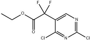 5-Pyrimidineacetic acid, 2,4-dichloro-α,α-difluoro-, ethyl ester Structure