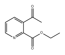 2-Pyridinecarboxylic acid, 3-acetyl-, ethyl ester Structure