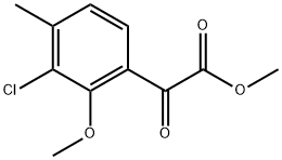 Methyl 3-chloro-2-methoxy-4-methyl-α-oxobenzeneacetate Structure