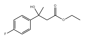 Ethyl 3-(4-fluorophenyl)-3-hydroxybutanoate Structure