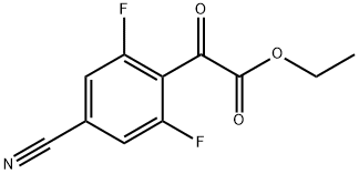 ethyl 2-(4-cyano-2,6-difluorophenyl)-2-oxoacetate Structure