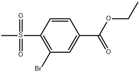 Ethyl 3-bromo-4-(methylsulfonyl)benzoate 구조식 이미지