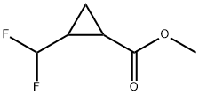 2-Difluoromethyl-cyclopropanecarboxylic acid methyl ester Structure