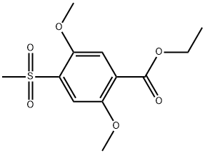 Ethyl 2,5-dimethoxy-4-(methylsulfonyl)benzoate Structure