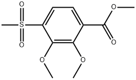 Methyl 2,3-dimethoxy-4-(methylsulfonyl)benzoate Structure