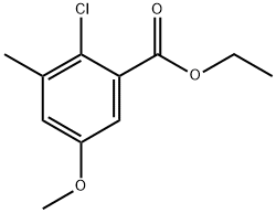 ethyl 2-chloro-5-methoxy-3-methylbenzoate Structure