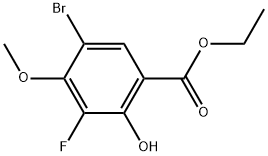 Ethyl 5-bromo-3-fluoro-2-hydroxy-4-methoxybenzoate Structure