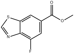 Methyl 4-fluoro-6-benzothiazolecarboxylate Structure