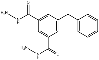 1,3-Benzenedicarboxylic acid, 5-(phenylmethyl)-, 1,3-dihydrazide Structure