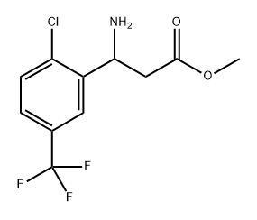 Benzenepropanoic acid, β-amino-2-chloro-5-(trifluoromethyl)-, methyl ester Structure