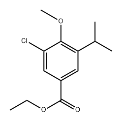 Ethyl 3-chloro-5-isopropyl-4-methoxybenzoate Structure