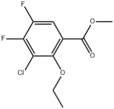 Methyl 3-chloro-2-ethoxy-4,5-difluorobenzoate Structure