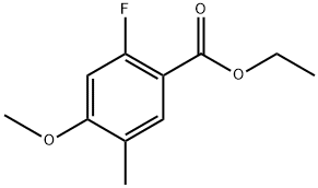 Ethyl 2-fluoro-4-methoxy-5-methylbenzoate Structure