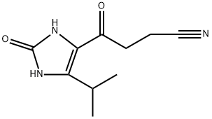 2,3-Dihydro-5-(1-methylethyl)-γ,2-dioxo-1H-imidazole-4-butanenitrile Structure