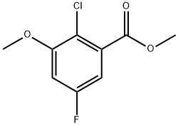 Methyl 2-chloro-5-fluoro-3-methoxybenzoate Structure