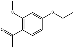 1-[4-(Ethylthio)-2-methoxyphenyl]ethanone Structure