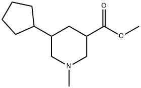 methyl5-cyclopentyl-1-methylpiperidine-3-carboxylate 구조식 이미지