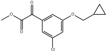 Methyl 3-chloro-5-(cyclopropylmethoxy)-α-oxobenzeneacetate Structure