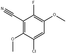 3-Chloro-6-fluoro-2,5-dimethoxybenzonitrile Structure