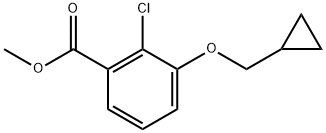 Methyl 2-chloro-3-(cyclopropylmethoxy)benzoate Structure