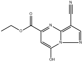 ethyl 3-cyano-7-hydroxypyrazolo[1,5-a]pyrimidine-5-carboxylate Structure