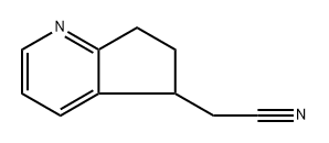 2-(6,7-dihydro-5H-cyclopenta[b]pyridin-5-yl)acetonitrile Structure