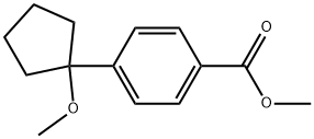 Methyl 4-(1-methoxycyclopentyl)benzoate Structure