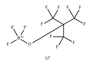 Borate(1-), trifluoro[1,1,1,3,3,3-hexafluoro-2-(trifluoromethyl)-2-propanolato-κO]-, lithium (1:1), (T-4)- Structure