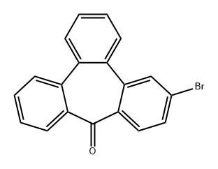 9H-tribenzo [ A, C, e ] cycloheptene-9-one, 6-bromo - Structure