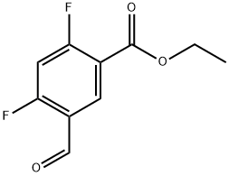 ethyl 2,4-difluoro-5-formylbenzoate Structure