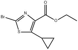 Ethyl 2-bromo-5-cyclopropylthiazole-4-carboxylate Structure