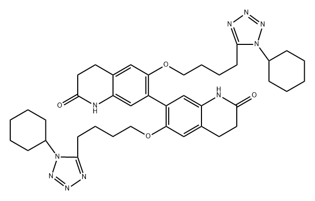 Cilostazol DimerQ: What is 
Cilostazol Dimer Q: What is the CAS Number of 
Cilostazol Dimer Structure