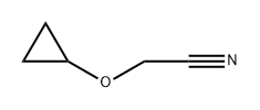 Cyclopropoxy-acetonitrile 구조식 이미지