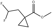 1-(2,2-Difluoro-ethyl)-cyclopropanecarboxylic acid methyl ester Structure