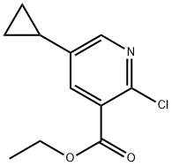 ethyl 2-chloro-5-cyclopropylnicotinate 구조식 이미지