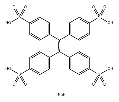 sodium 4,4',4'',4'''-(ethene-1,1,2,2-tetrayl)tetrabenzenesulfonate Structure