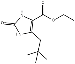 Ethyl 5-(2,2-dimethylpropyl)-2,3-dihydro-2-oxo-1H-imidazole-4-carboxylate Structure