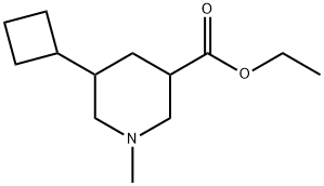 ethyl5-cyclobutyl-1-methylpiperidine-3-carboxylate Structure