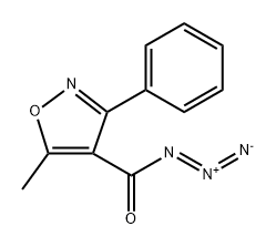 4-Isoxazolecarbonyl azide, 5-methyl-3-phenyl- 구조식 이미지