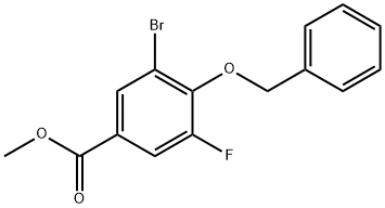 methyl 4-(benzyloxy)-3-bromo-5-fluorobenzoate 구조식 이미지